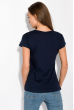 Принтованная женская футболка 147P016-12 темно-синий
