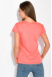 Принтованная женская футболка 147P016-12 коралловый