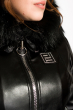Женская куртка из экокожи 120PST019-1 черный