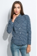 Рубашка женская короткая 965K001 синий