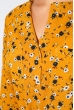 Платье женское цветочное с ремешком 969K002 горчичный Платье женское цветочное с ремешком 969K002 горчичный