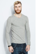 Пуловер мужской однотонный 969K003 светло-серый