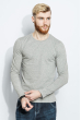 Пуловер мужской классический 969K004 светло-серый