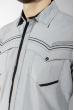 Рубашка в мелкую полоску 199P0228-1 черно-белый