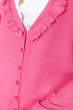 Кофта женская с рюшами 81PD1182 темно-розовый