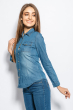 Рубашка женская джинсовая 736K003 светло-синий