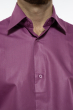 Рубашка однотонная 120PAR170-2 темно-сиреневый