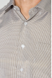 Рубашка мужская в классическом оттенке 50PD0022 бело-коричневый