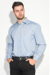 Рубашка мужская в классическом оттенке 50PD0022 сине-белый ,  клетка