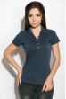 Поло женское 516F439-1 синяя варенка