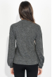 Пуловер женский с рукавом, собранным по манжету 64PD274 темно-серый меланж