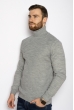 Гольф теплый шерстяной 700F1832 светло-серый