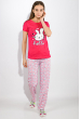 Пижама женская 317F025 малиново-розовый
