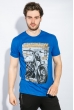 Футболка мужская яркая 168F017 синий