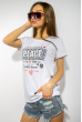 Футболка женская с надписью 85F280 белый