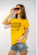 Футболка женская с надписью 85F280 желтый