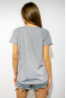Футболка женская с надписью 85F280 серый