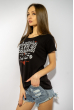 Футболка женская с надписью 85F280 черный