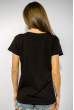 Футболка женская с надписью 85F280 черный