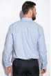 Деловая однотонная рубашкка 511F018 голубой