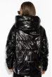 Стильная стеганая куртка 120PST024 черно-фисташковый