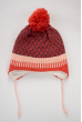 Комплект детский (для девочки) шапка, шарф и перчатки 120PTEM50131 junior кораллово-синий