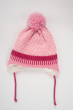Комплект детский (для девочки) шапка, шарф и перчатки 120PTEM50131 junior светло-розовый