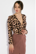 Костюм женский ( боди, юбка) 95P8032 латте-тигровый