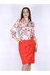Платье бело-красное 265P8208 бело-красный