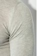 Свитер мужской контрастный воротник 50PD388 светло-серый меланж
