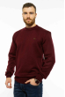 Пуловер однотонный 85F224 вишневый