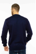 Пуловер однотонный 85F224 синий