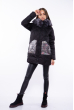 Женская куртка с пайетками на карманах 120PSKL5121 черный