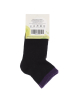 Носки детские черно-фиолетовые 11P500 черно-фиолетовый