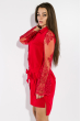 Платье с кружевными рукавами 95P8027 красный