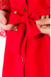 Платье с кружевными рукавами 95P8027 красный