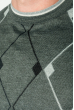 Джемпер мужской с геометрическим орнаментом 50PD484 темно-серый