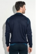 Джемпер мужской с геометрическим орнаментом 50PD484 темно-синий