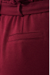 Брюки женские с карманами, со сборкой на талии 64PD344-2 вишневый