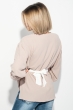 Блузка женская с бантом 64PD242 бежевый