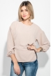 Блузка женская с бантом 64PD242 бежевый