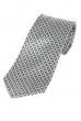 Галстук мужской практичный дизайн 50PA0004 серо-черный