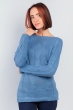 Свитер женский на кадый день 376F002 серо-голубой