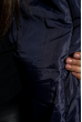 Куртка женская с меховыми вставками 120PSKL5281 темно-синий