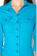 Рубашка женская с рукавом 3/4 118P005 голубой