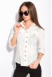 Рубашка женская с рукавом 3/4 118P005 белый