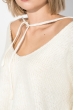 Джемпер женский приспущенное плечо 283V001 молочный