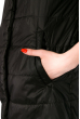 Удлиненная демисезонная куртка 150P005 черный