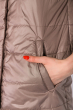 Удлиненная демисезонная куртка 150P005 капучино