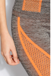 Лосины спортивные женские 19PL104-2 серо-оранжевый